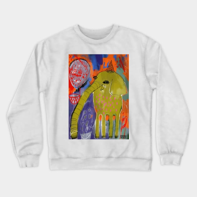 My home is a Balloon Crewneck Sweatshirt by Confuzius